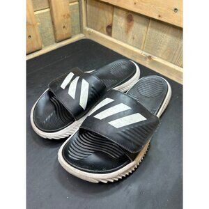 Adidas AlphaBOUNCE Slide Black/White Mens Sandals Size 8 Sports Style